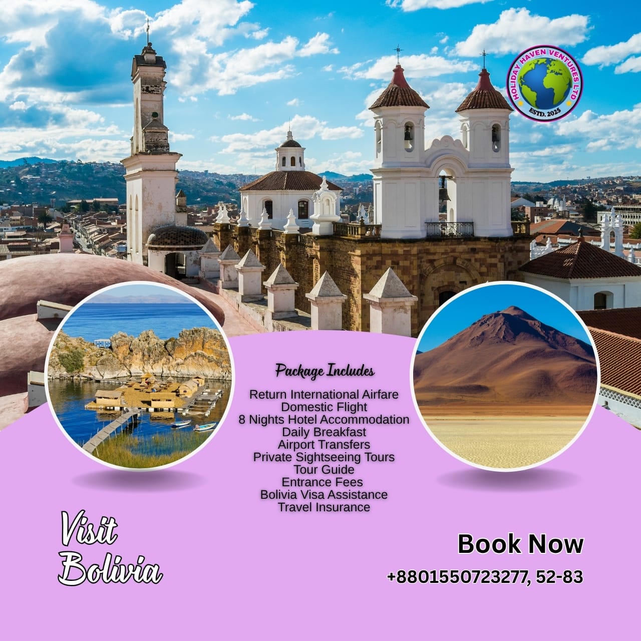 Bolivia Tour Package from Bangladesh 9 Days & 8 Nights