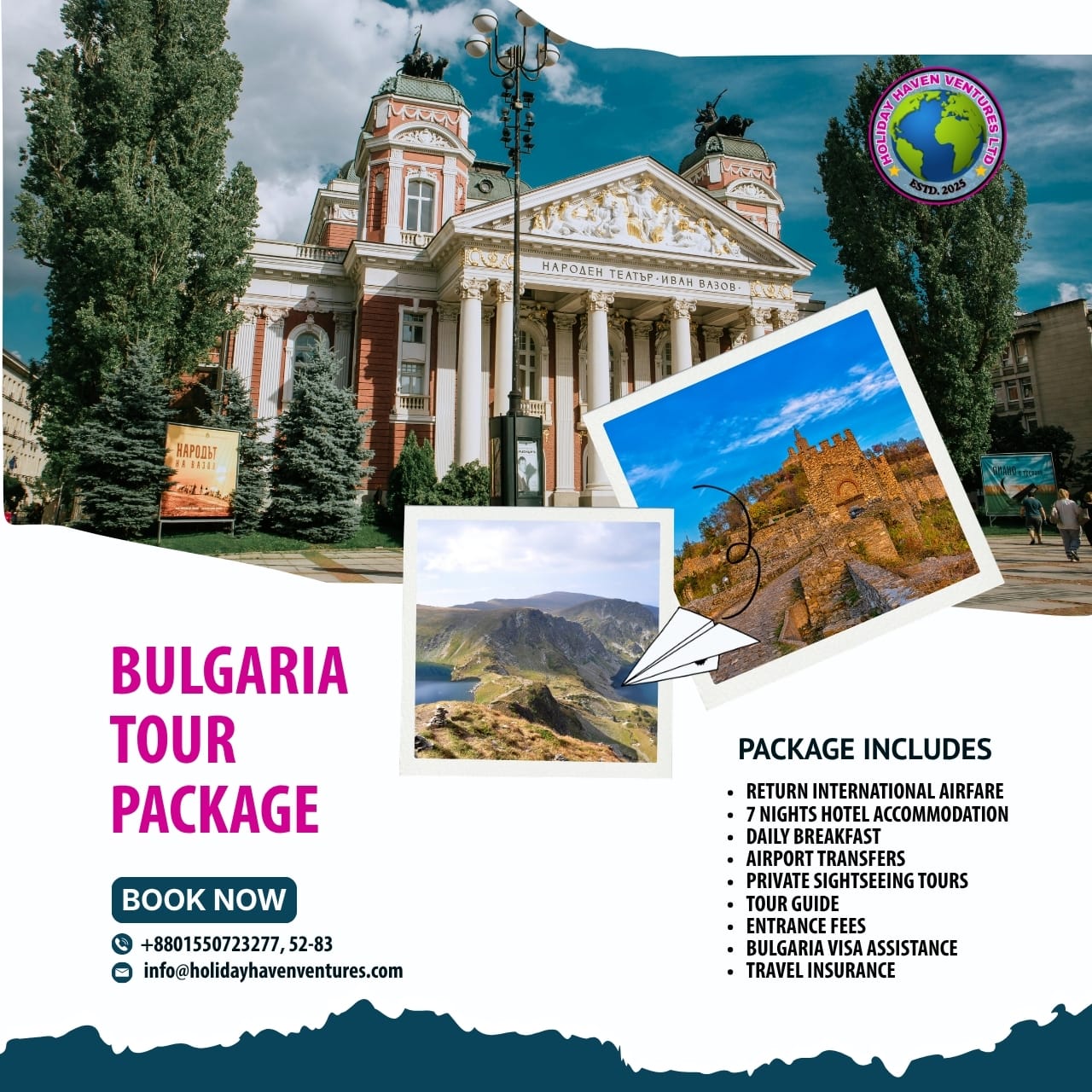 Bulgaria Tour Package from Bangladesh | 8 Days & 7 Nights