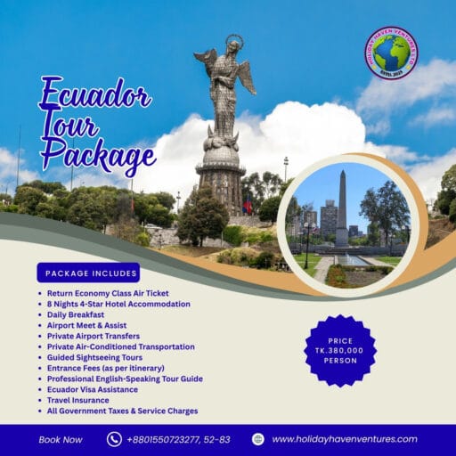 Ecuador Tour Package from Bangladesh