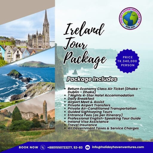 Ireland Tour Package from Bangladesh 8 Days & 7 Nights